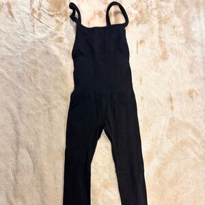 Black Ribbed High-Waist Women’s Leggings